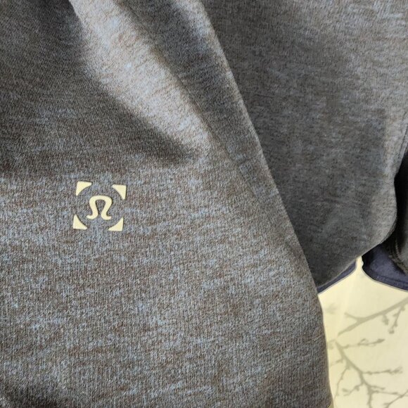 Lululemon Navy Lined Surge Shorts 6" - Picture 3 of 5